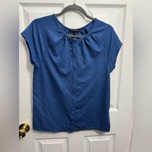 Banana Republic Blue‎ Short Sleeve Blouse